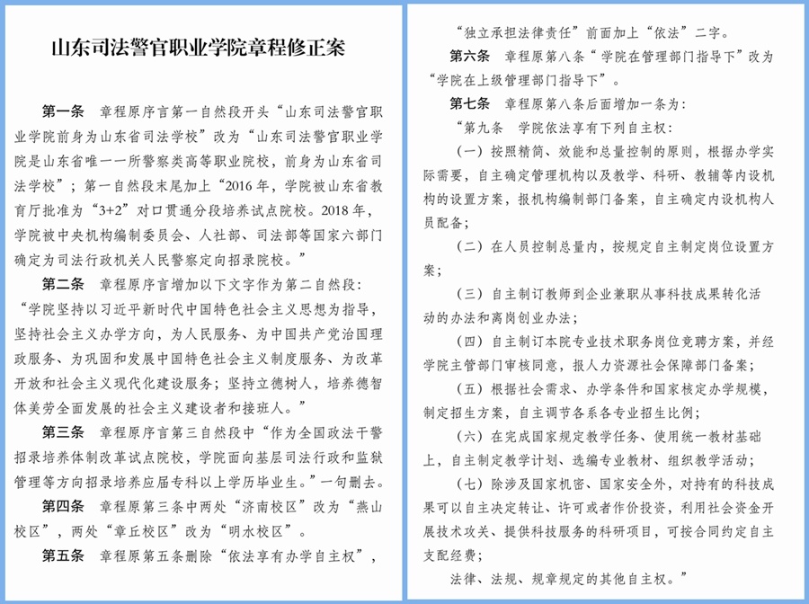 关于学院章程修订案征求意见的公示